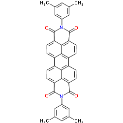 N,N'-双(3,5-二甲基苯基)-3,4,9,10-苝四甲酰二亚胺结构式