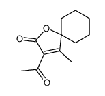 3-acetyl-4-methyl-1-oxaspiro[4.5]dec-3-en-2-one Structure