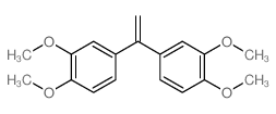 4-[1-(3,4-dimethoxyphenyl)ethenyl]-1,2-dimethoxy-benzene Structure