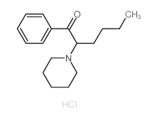 1-phenyl-2-(1-piperidyl)hexan-1-one结构式