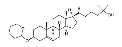 cholest-5-ene-3β,25-diol 3-tetrahydropyran-2-yl ether结构式