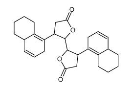 3,3',4,4'-Tetrahydro-3,3'-bis(2,4a,5,6,7,8-hexahydronaphthalen-1-yl)-2,2'-bifuran-5,5'(2H,2'H)-dione结构式