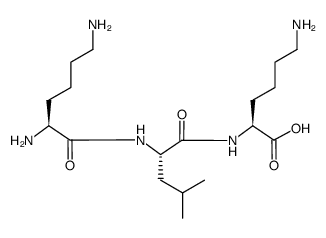 H-Lys-Leu-Lys-OH acetate salt structure
