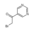2-Bromo-1-(pyrimidin-5-yl)ethanone Structure