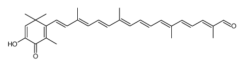 3-Hydroxy-4-oxo-2,3-didehydro-8'-apo-β-carotenal结构式