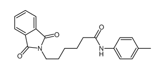 6-(1,3-dioxoisoindol-2-yl)-N-(4-methylphenyl)hexanamide结构式