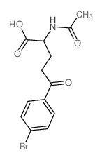2-acetamido-5-(4-bromophenyl)-5-oxo-pentanoic acid结构式