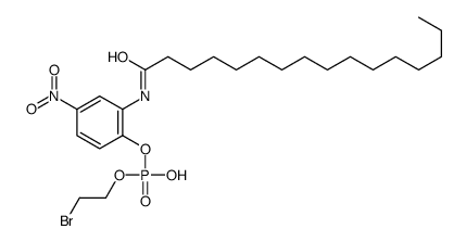 2’-(-Bromoethylphosphoryl)-5’-nitrohexadecananilide Structure