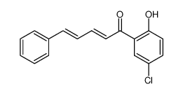 1-(5'-Chlor-2'-hydroxyphenyl)-5-phenyl-2,4-pentadien-1-on结构式