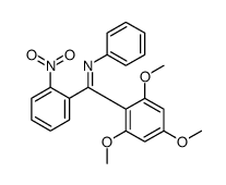 1-(2-nitrophenyl)-N-phenyl-1-(2,4,6-trimethoxyphenyl)methanimine结构式