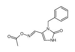 3-benzyl-2-oxo-2,3-dihydro-1H-imidazol-4-carbaldehyde O-acetyl-oxime结构式
