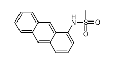 N-anthracen-1-ylmethanesulfonamide结构式