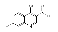 7-Fluoro-4-hydroxyquinoline-3-carboxylic acid Structure