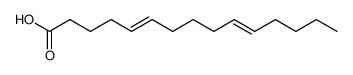 (5E,10E)-5,10-Pentadecadienoic acid Structure