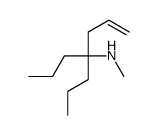 N-methyl-4-propylhept-1-en-4-amine结构式