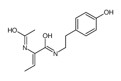 2-acetamido-N-[2-(4-hydroxyphenyl)ethyl]but-2-enamide Structure