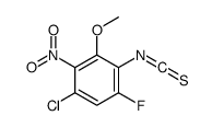 1-chloro-5-fluoro-4-isothiocyanato-3-methoxy-2-nitrobenzene Structure