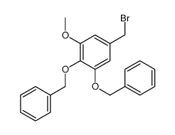 5-(bromomethyl)-1-methoxy-2,3-bis(phenylmethoxy)benzene结构式