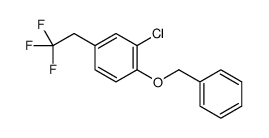 2-chloro-1-phenylmethoxy-4-(2,2,2-trifluoroethyl)benzene结构式