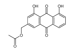 (4,5-dihydroxy-9,10-dioxoanthracen-2-yl)methyl acetate Structure