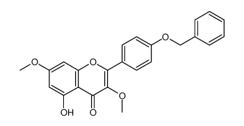 4'-(benzyloxy)-5-hydroxy-3,7-dimethoxyflavone结构式