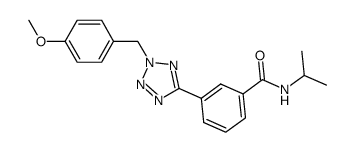 N-isopropyl-3-[2-(4-methoxy-benzyl)-2H-tetrazol-5-yl]-benzamide Structure