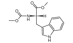 (S)-methyl 3-(1H-indol-3-yl)-2-(methoxycarbonylamino)propanoate结构式