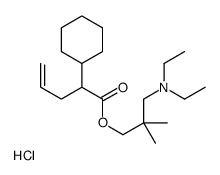 [3-(2-cyclohexylpent-4-enoyloxy)-2,2-dimethylpropyl]-diethylazanium,chloride Structure