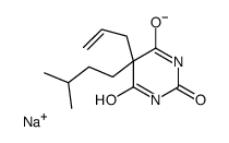 5-Allyl-5-isopentyl-2-sodiooxy-4,6(1H,5H)-pyrimidinedione结构式