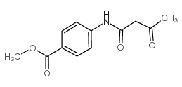 4-(乙酰乙酰基氨基)苯羧酸甲酯结构式