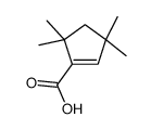 3,3,5,5-tetramethylcyclopentene-1-carboxylic acid结构式