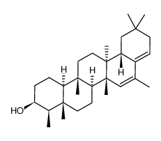 16-Methyl-28-nor-D:A-friedoolean-15,17(22)-dien-3β-ol结构式