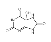 1H-Purine-2,6,8(3H)-trione,5,7-dihydro-5-hydroxy-结构式