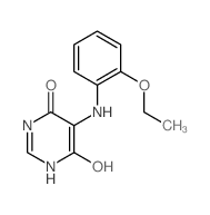 4(1H)-Pyrimidinone, 5-[(2-ethoxyphenyl)amino]-6-hydroxy- (9CI)结构式
