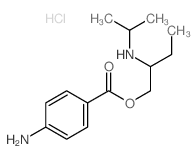 1-Butanol,2-[(1-methylethyl)amino]-, 1-(4-aminobenzoate), hydrochloride (1:1) Structure