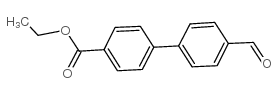 4-甲酰基-联苯-4-羧酸乙酯结构式