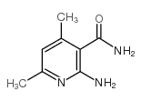 3-Pyridinecarboxamide,2-amino-4,6-dimethyl- Structure