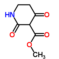 2, 4-二氧代哌啶-3-羧酸甲酯结构式