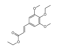 3-(4-Ethoxy-3,5-dimethoxyphenyl)propenoic acid ethyl ester Structure