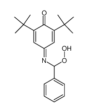 2,6-di-tert-butyl-4-((hydroperoxy(phenyl)methyl)imino)cyclohexa-2,5-dien-1-one结构式