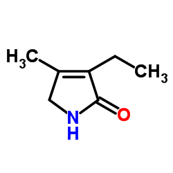 3-乙基-4-甲基-3-吡咯啉-2-酮结构式