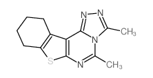 3,5-dimethyl-8,9,10,11-tetrahydro[1]benzothieno[3,2-e][1,2,4]triazolo[4,3-c]pyrimidine结构式