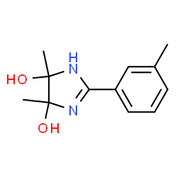 1H-Imidazole-4,5-diol, 4,5-dihydro-4,5-dimethyl-2-(3-methylphenyl)- (9CI)结构式