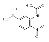3-乙酰氨基-4-硝基苯硼酸结构式