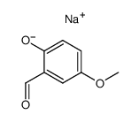 Sodio 5-methoxy-salicylaldehyde Structure