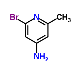 2-Bromo-6-methyl-4-pyridinamine Structure