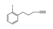 Benzene, 1-iodo-2-(4-pentyn-1-yl) Structure