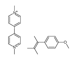 1-methoxy-4-(3-methylbut-2-en-2-yl)benzene, 1,1'-dimethyl-[4,4'-bipyridine]-1,1'-diium salt Structure