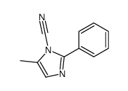 5-methyl-2-phenylimidazole-1-carbonitrile Structure