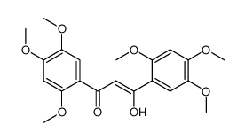 3-hydroxy-1,3-bis(2,4,5-trimethoxyphenyl)prop-2-en-1-one结构式
